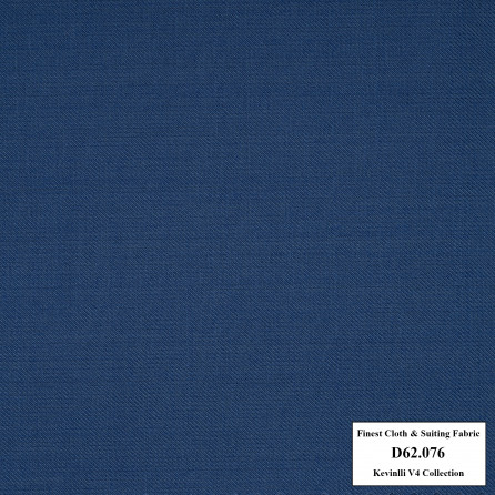 D62.076 Kevinlli V4 - Vải Suit 60% Wool - Xanh navy